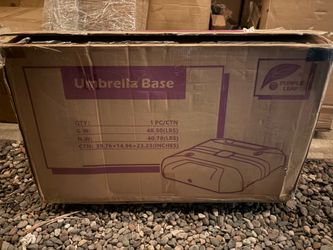 Purple Leaf Umbrella Base for Off Set Placement