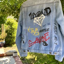 Men's Brooklyn Cloth MFG Company Graffiti Jean Jacket-Medium