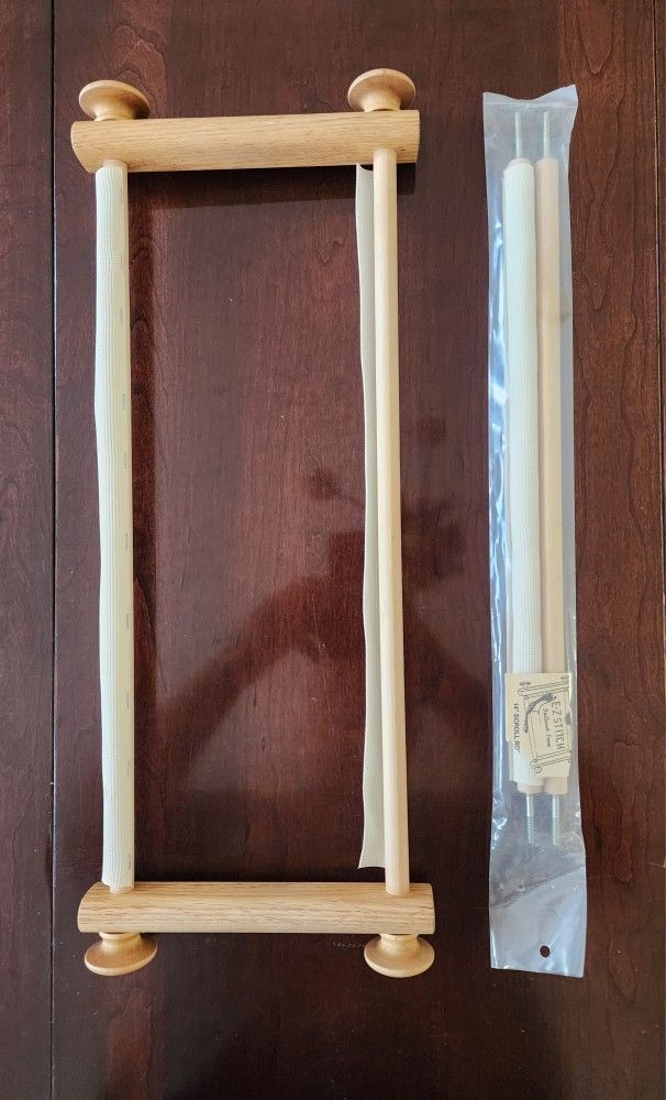 E-Z Stitch Frames 14" Scroll Roll Individual Needlework Frame NEW