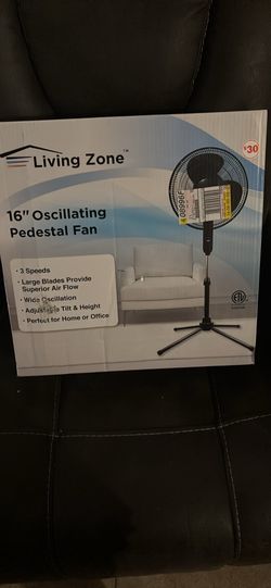 Home /office Brand new 16” oscillating pedestal Fan