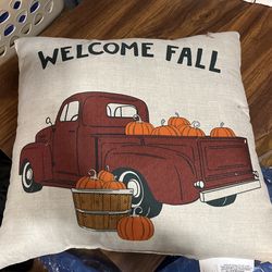 Welcome Fall Decorative Pillow 