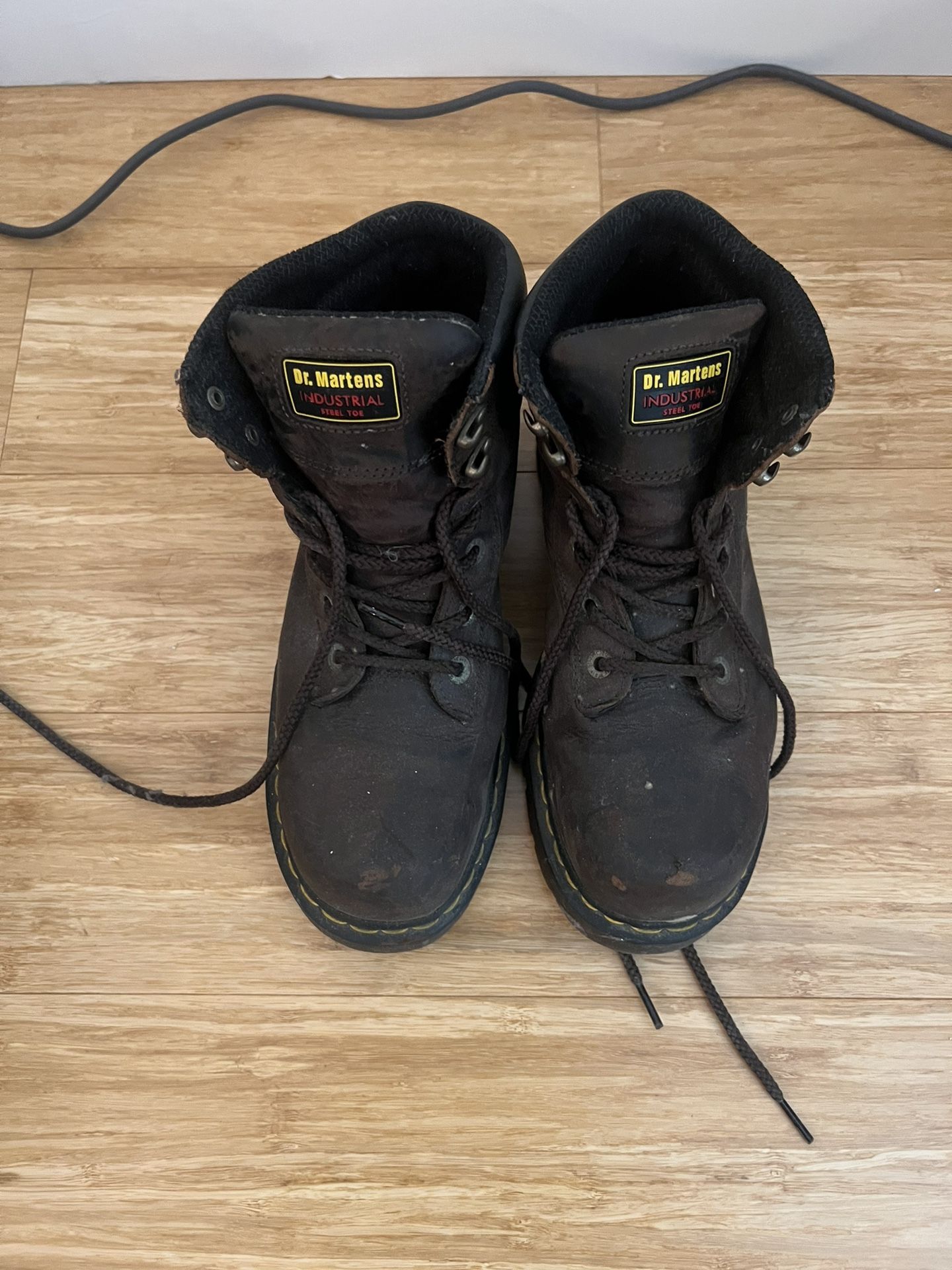 Doc Martens Mens Steel Toe Boots Size 9