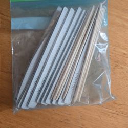 11- 150 Grit Files/8 Birchwood Sticks