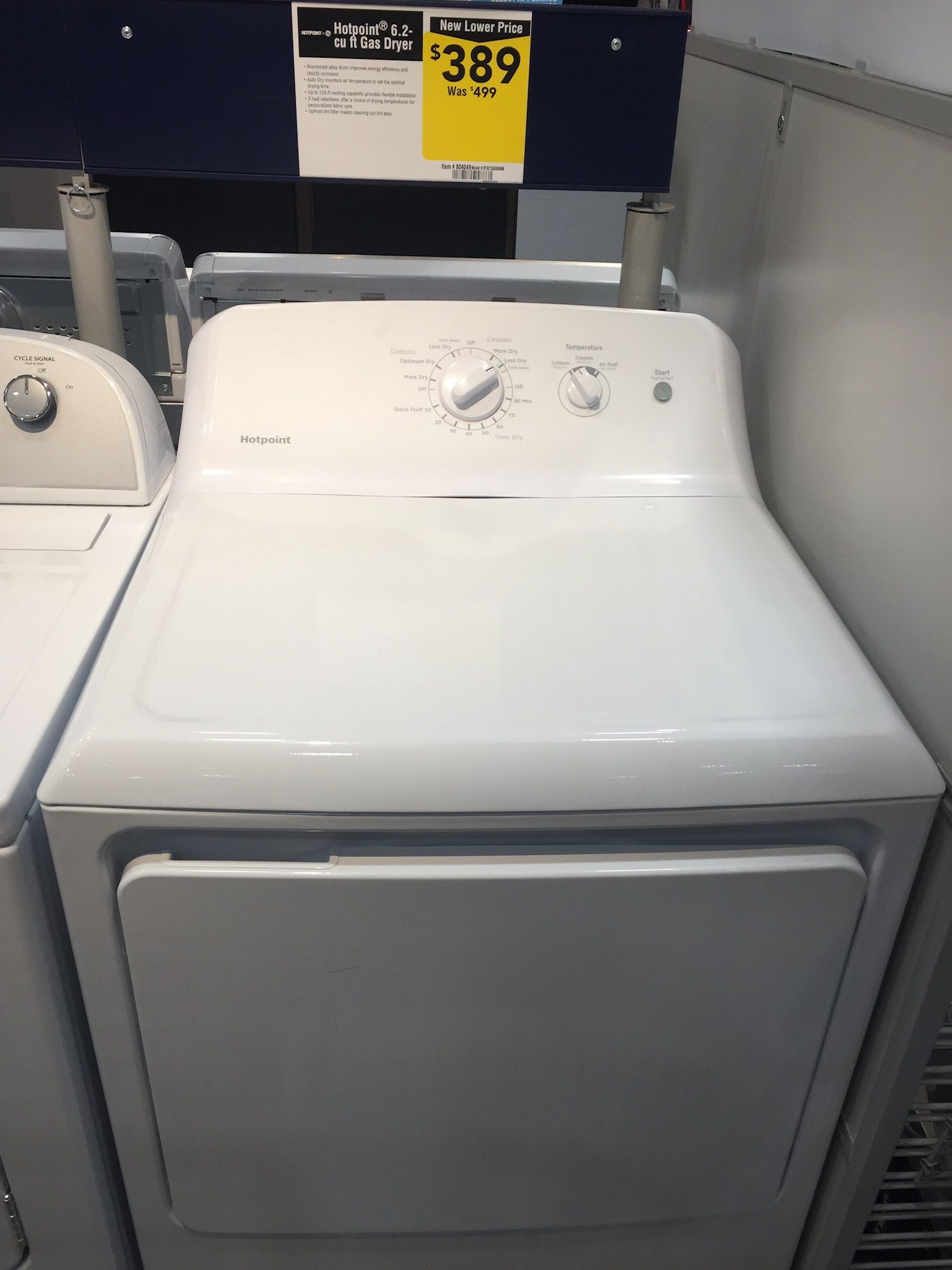 Dryer (Gas) Brand-Hotpoint 