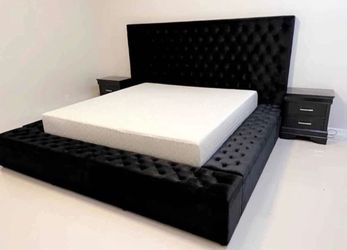 Tufted bed same day delivery no money down no credit need 0% interest
