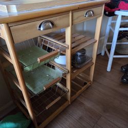 Rolling Mini Kitchen Cart