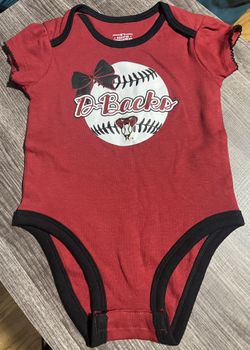 Girls, Arizona, D Backs, Onesie, Red