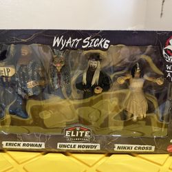 wwe elite wyatt sicks 3 pack uncle howdy erick rowan nikki cross wrestling figures wrestling toys 