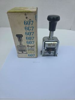 Vintage Bostitch Regal 607 6-wheel numbering machine