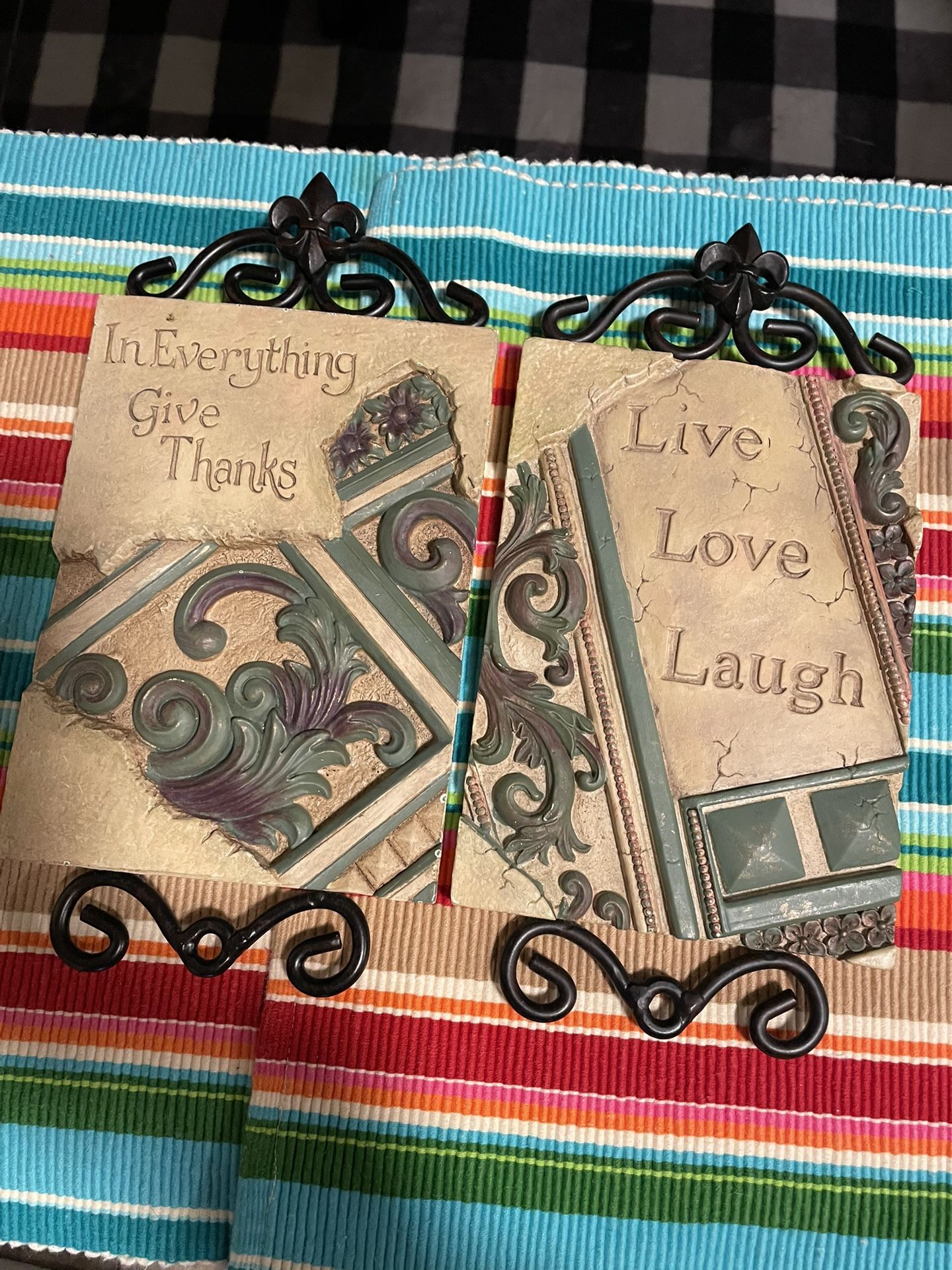 Vintage Home Interiors Wall Plaques