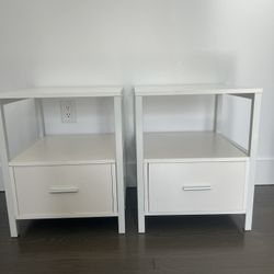 Two White Night Stands 