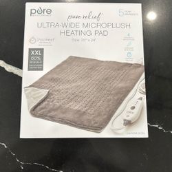 Pure Relief Ultra Wide Microplush Heating Pad 
