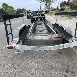 Tri Axle Trailer New Brakes  Galvanized New Bunks Holds 28 Ft Tolly Craft Have   Current Title