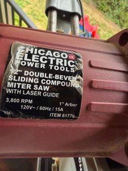 Chicago Electric 12 in sliding miter saw