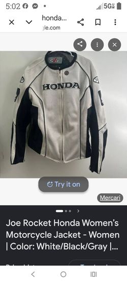Joe Rocket Honda Women’s Motorcycle Jacket - Women | Color: White/Black/Gray | medium