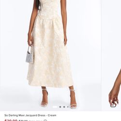 Graduation Crème White Dress 