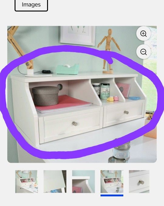 Hutch Organizer/ Desk Or Dresser Topper