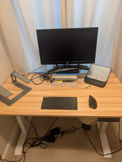 SHW 48" Electric Standing Desk – Needs Repair / Does Not Raise