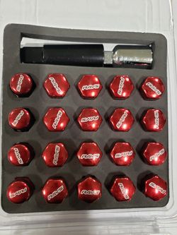 Rays Lug Nut 20 pcs 17HEX Lug & Lock Red 12x1.5