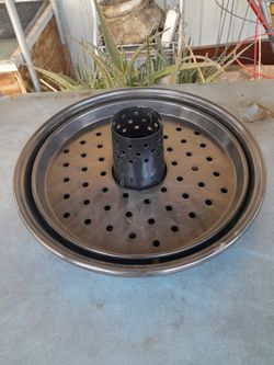 Large Chicken & Vegetables BBQ Grill Roaster Pan Set
