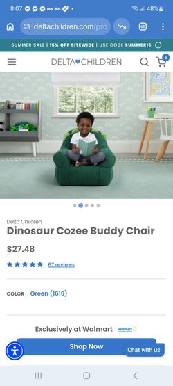 Delta Children Dinosaur Cozee Buddy Chair $20