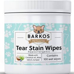 Tear Stain Wipes + Skin Balm For Dogs | Bulldog, French Bulldog, Pug, English Bulldog | Cleans & Soothes Tear Stains, Wrinkles, Folds, Tail Pockets & 