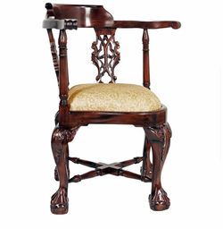 Chippendale Corner Armchair By Design Toscano