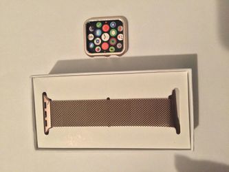 Apple watch band gold rose 38mm two pieces