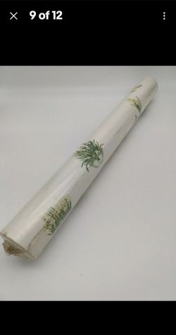 Vintage Norwall Country Floral Botanical Vinyl Wallcovering Roll # KC18567