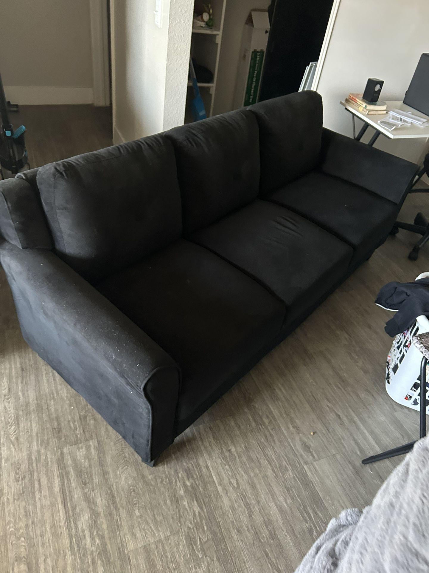 All Black Couch