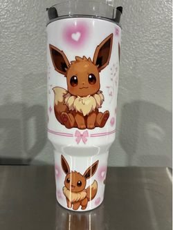 40oz stainless steel Eevee tumbler