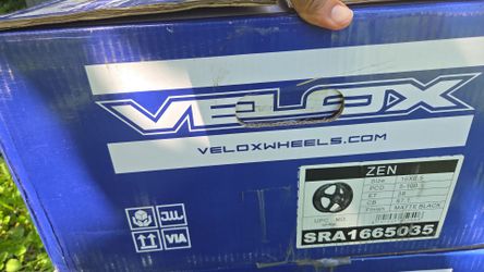 Velox Zen 16x6.5 Matte Black Wheel