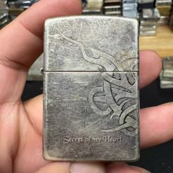  
2005 Korean Silver-plated Zippo Lighter Original Inner Pack Slightly Bumped Genuine and Authentic Ships as Pictured
