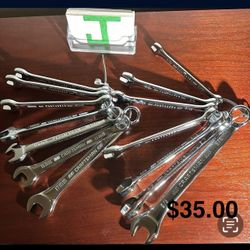 Craftsman Wrenches 14pcs New $35.00 Polished 