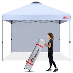 MasterCanopy Pop-Up Canopy Tent with Side Wall 10X10ft