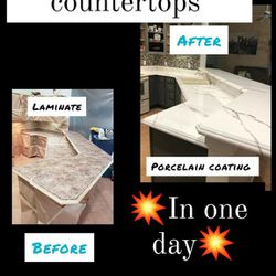 Kitchen Cabinets And Countertops Refinish Update 