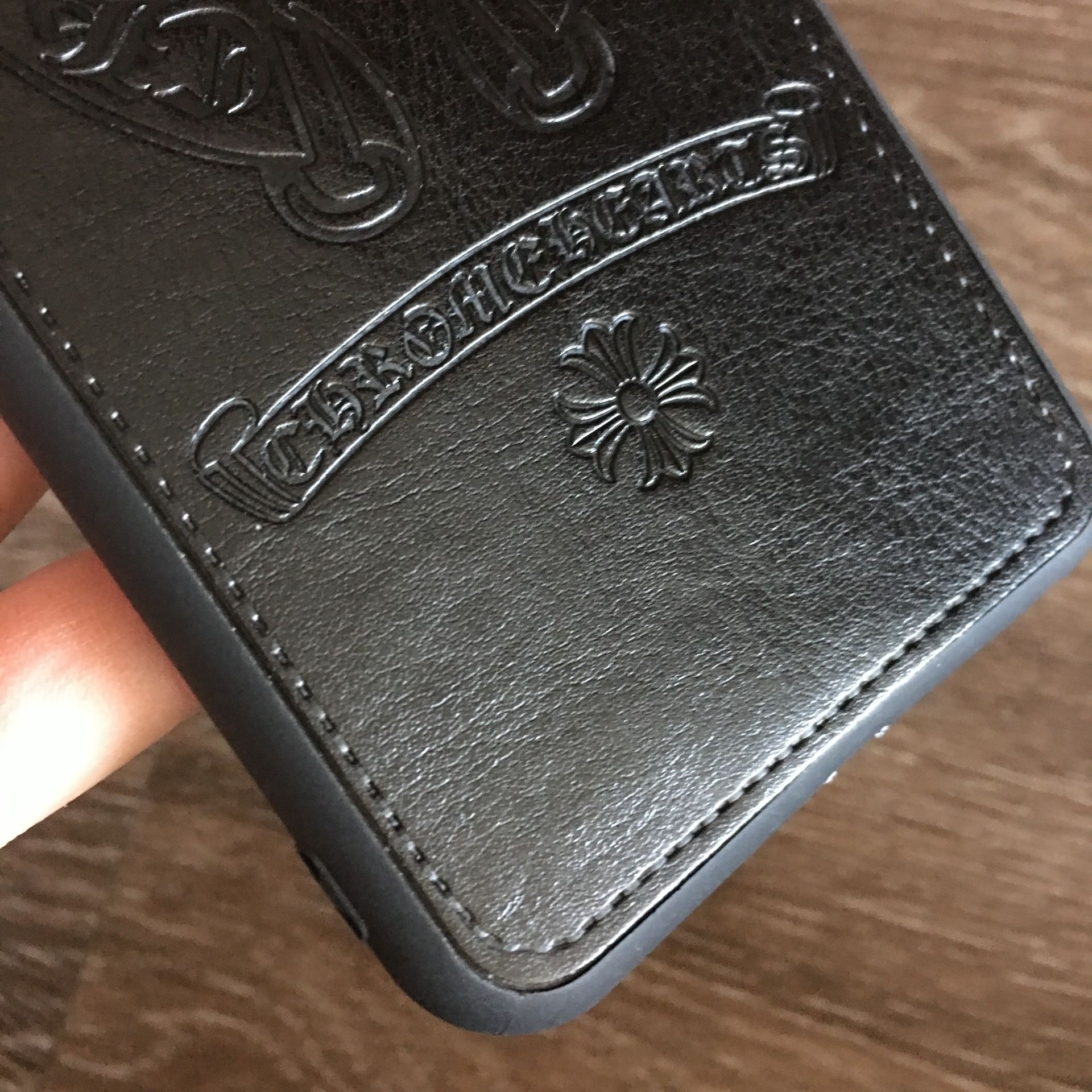 IPhone 6 plus / 7 plus leather case Chrome hearts