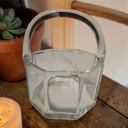 vintage Luminarc Octime clear glass ice bucketl l