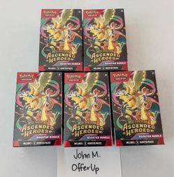 Pokémon TCG: Mega Evolution Ascended Heroes Booster Bundles NEW/SEALED x5