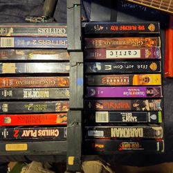 23 Horror Collection Vhs Tapes Collection 