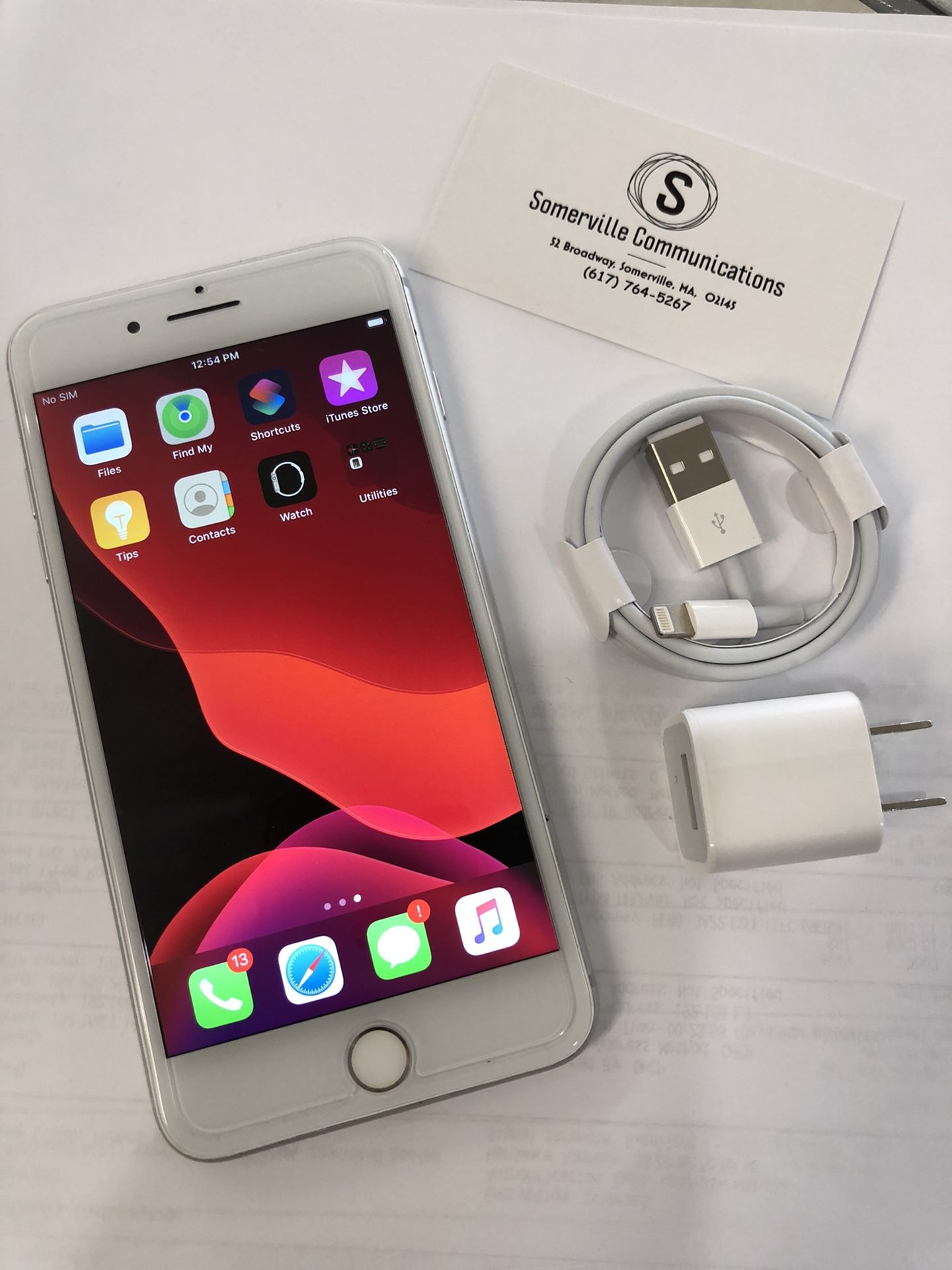 Factory unlocked iPhone 8plus 64gb, store warranty