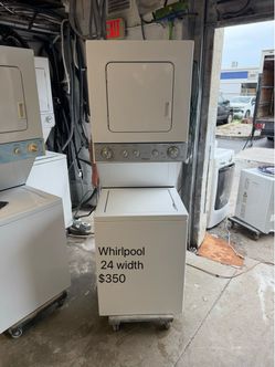 Whirlpool 24" Stacked Washer Dryer Unit