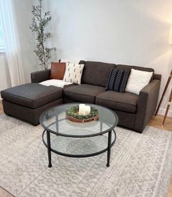 Crate and barrel axis sectional couch delivery available
