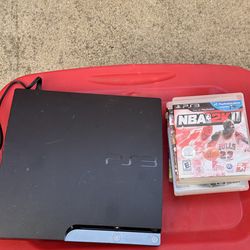 PS3 Console 120GB  5 Games NO CONTROLLER