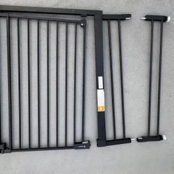 Tall Baby Gate For Stairs and Doorways Black Color 36”