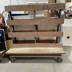 Medium A Frame Rolling Glass Racks