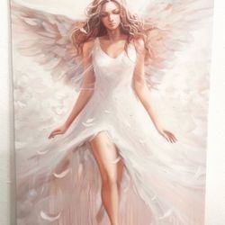Angel Wall Art  Canvas ⭐️⭐️⭐️Ready To Hang⭐️ Read Description 