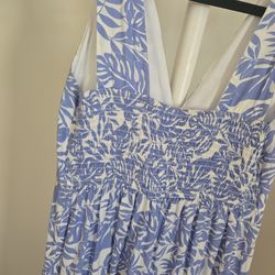 Blue spring  long dress 👗 ✨️