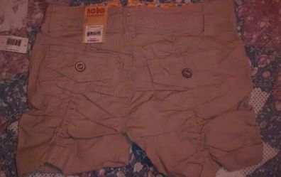 NWT Girls size 1 pinched pleated khaki shorts