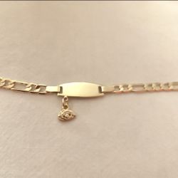 14K GOLD PLATED BRACELET FOR GIRL OR BABY 